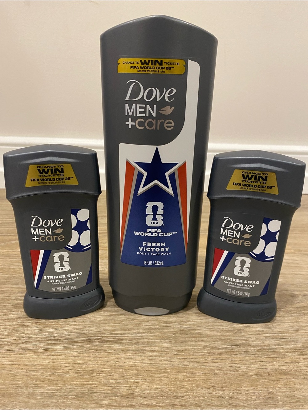 Dove Men+Care Fresh Victory Body & Antiperspirant Set - Gray